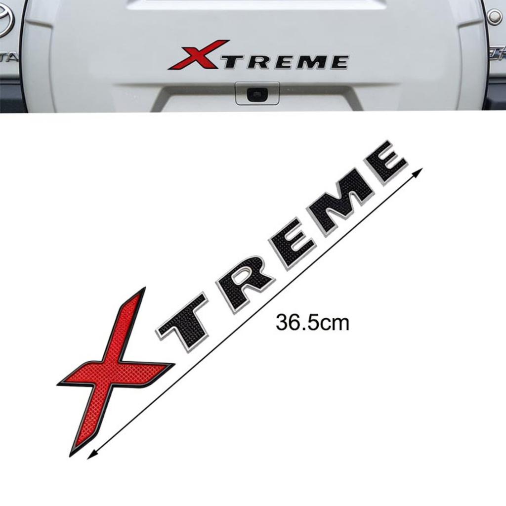 3D ABS XTREME Badge Sticker Side Fender Rear Trunk Emblem Decal Car Exterior Styling Accessories