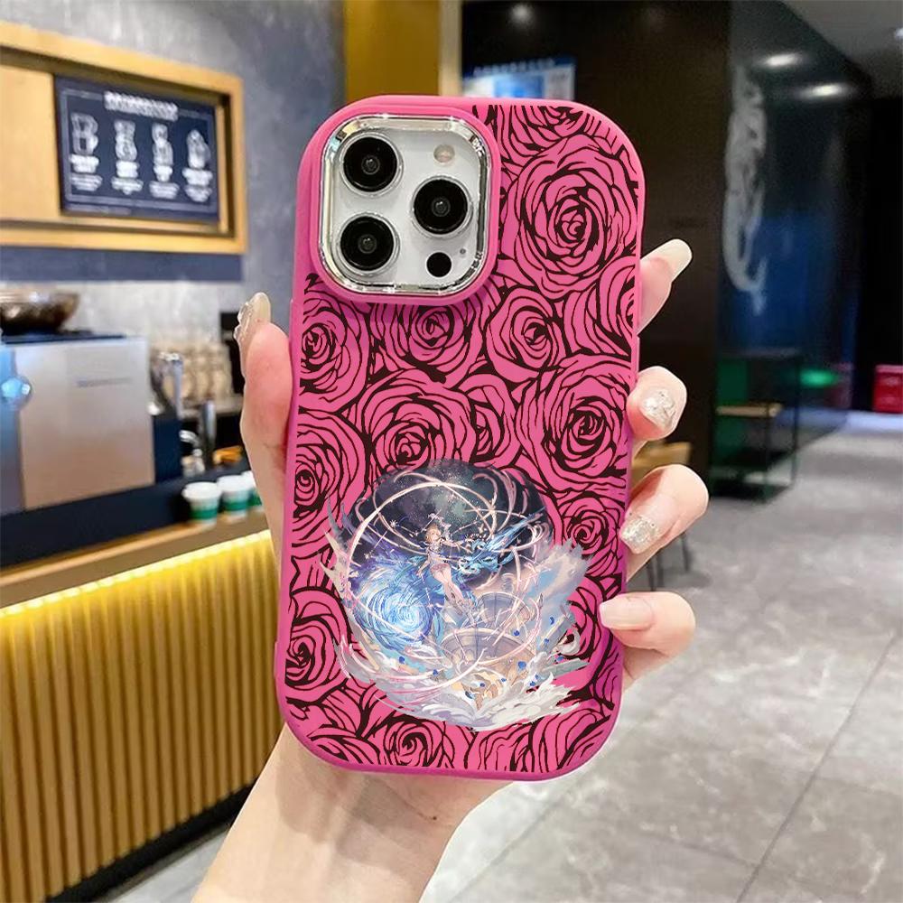 Phone Case: 2D Flat Design Suitable for iPhone 18 17 16 15 14 13 Pro Protective Case, Couple Style, Magical Girl, Christmas and Halloween Gifts