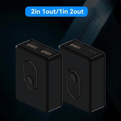 USB 3.0 KVM-Switch 1x2/2x1 USB-Hub Bidirektionaler USB2.0-Umschalter USB3.0-Extender Geteilter Controller für PC-Tastatur, Maus, Drucker