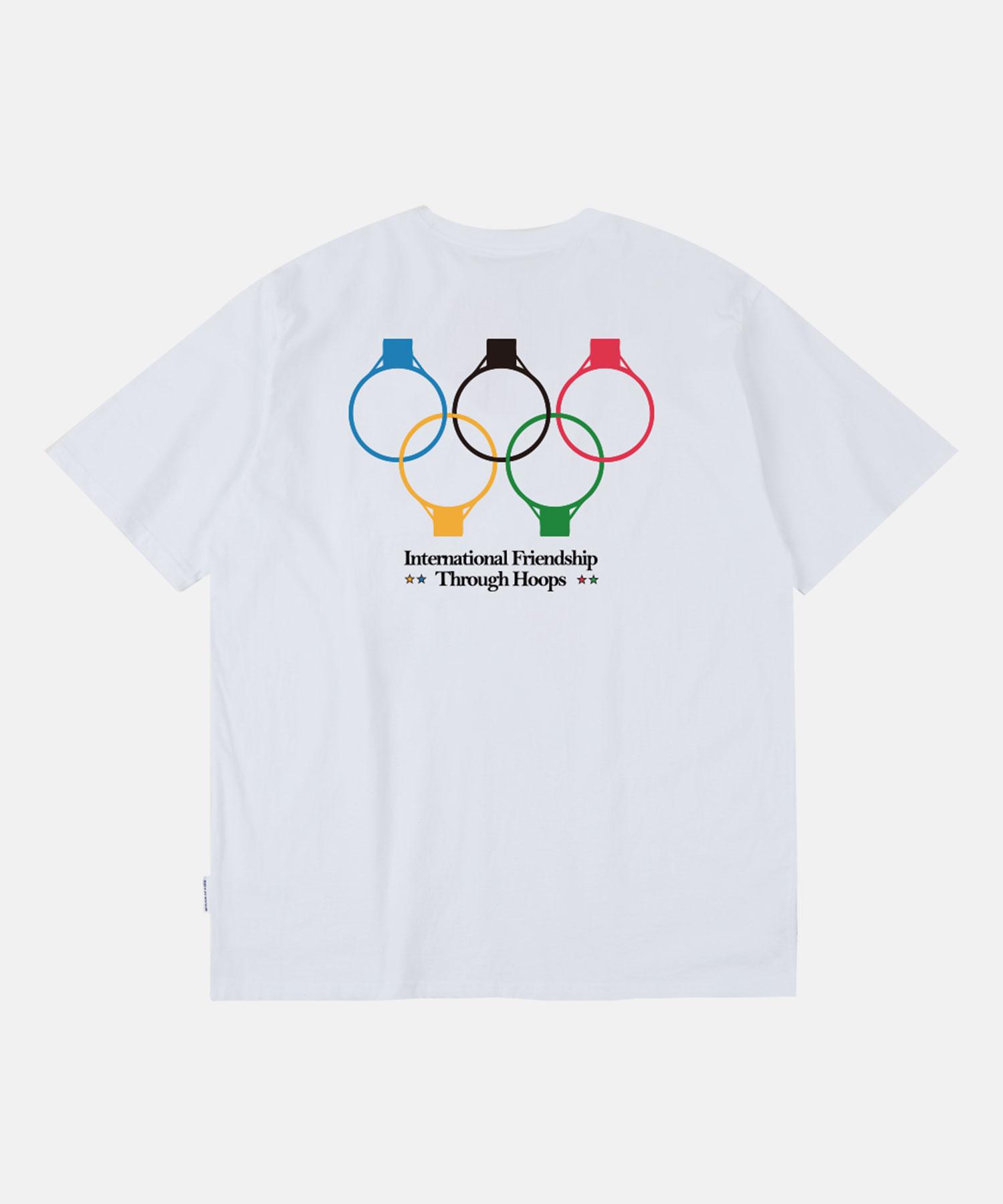 All Day Hux International Friendship Olympic Short Sleeve T-Shirt White 1