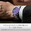 CITIZEN Wristwatch Mens COLLECTION NJ0200-50W Mechanical Waterproof TSUYOSA 37mm Automatic Self-Winding See-Through Back Date Silver Violet Purple