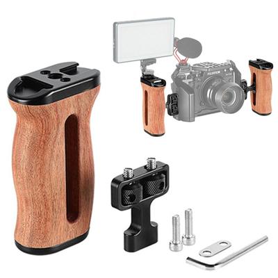 Side Handle Handgrip with Dual 1/4" Screw Mount for Mirrorless Digital Camera DSLR Camera Small Camera Cage Adjustable