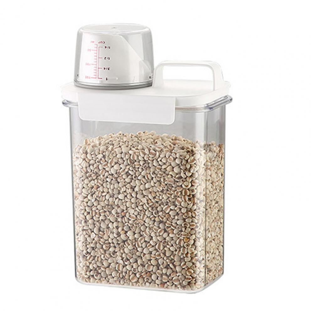 Retractable Design Container Transparent Airtight Storage Box Capacity Airtight Storage Box with Ergonomic Kitchen Accessories