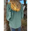 JKASHDK Giacche e cappotti con collo a polo a maniche lunghe autunno inverno stampa tinta unita moda casual da donna