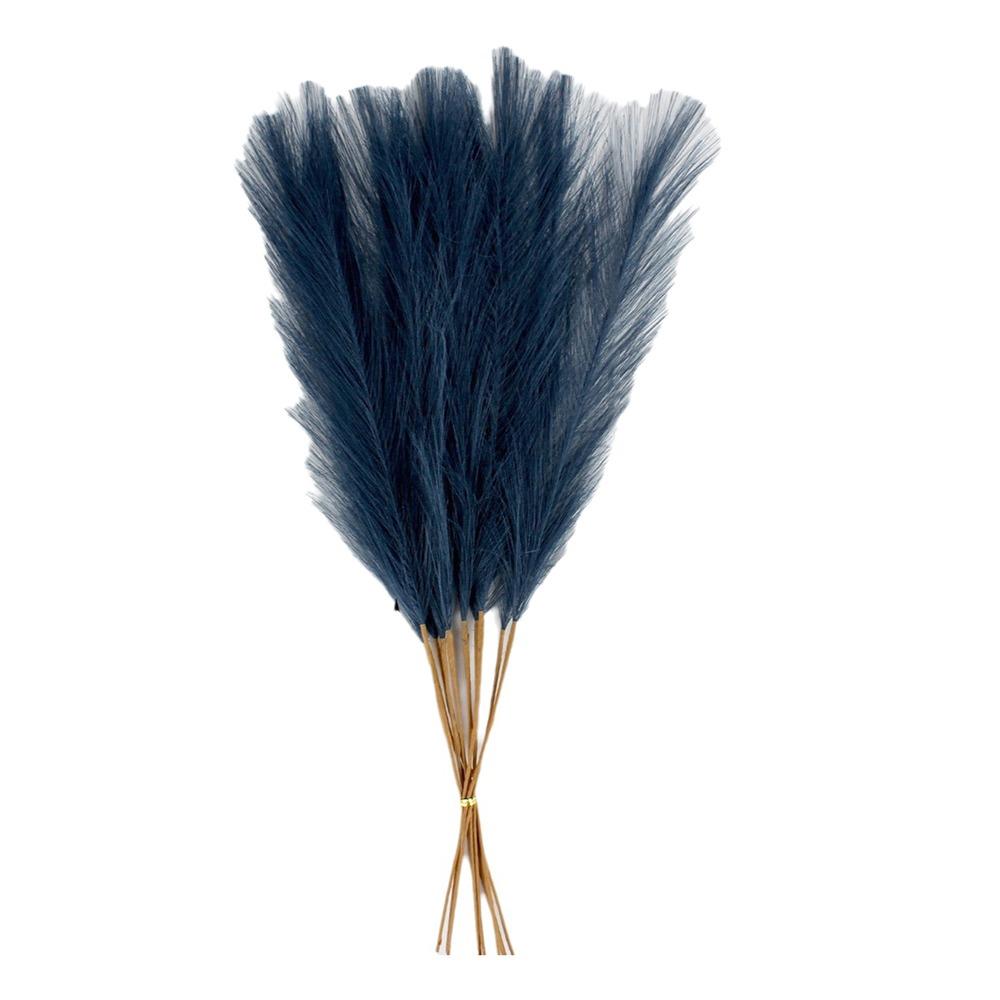 20Pcs Fluffy Texture Faux Plant Reed 50cm/22in Tall Pampas Grass Bouquet  Home Decoration