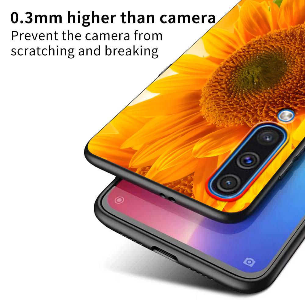 Summer Daisy Sunflower Floral Flower Case for Samsung Galaxy A10s A50 A50s A02s A03s A20 A30 A20e A70 A70s A20s A30s Black Cover