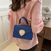 Stylish Candy Color Small Square Shoulder Bag For Women In Trendy Street Style