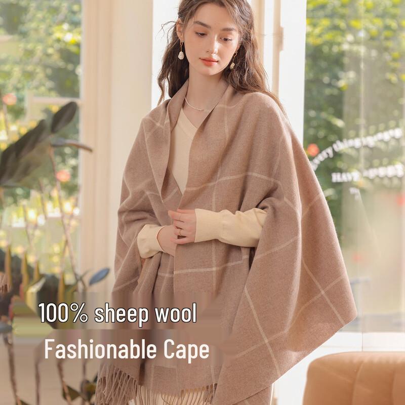 

Women s Pure Wool Shawl Scarf One Size (190*75cm)