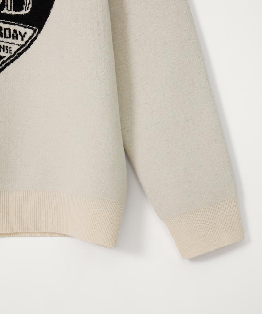 Seteo Saturday Retro Mood Pullover Knit Cream