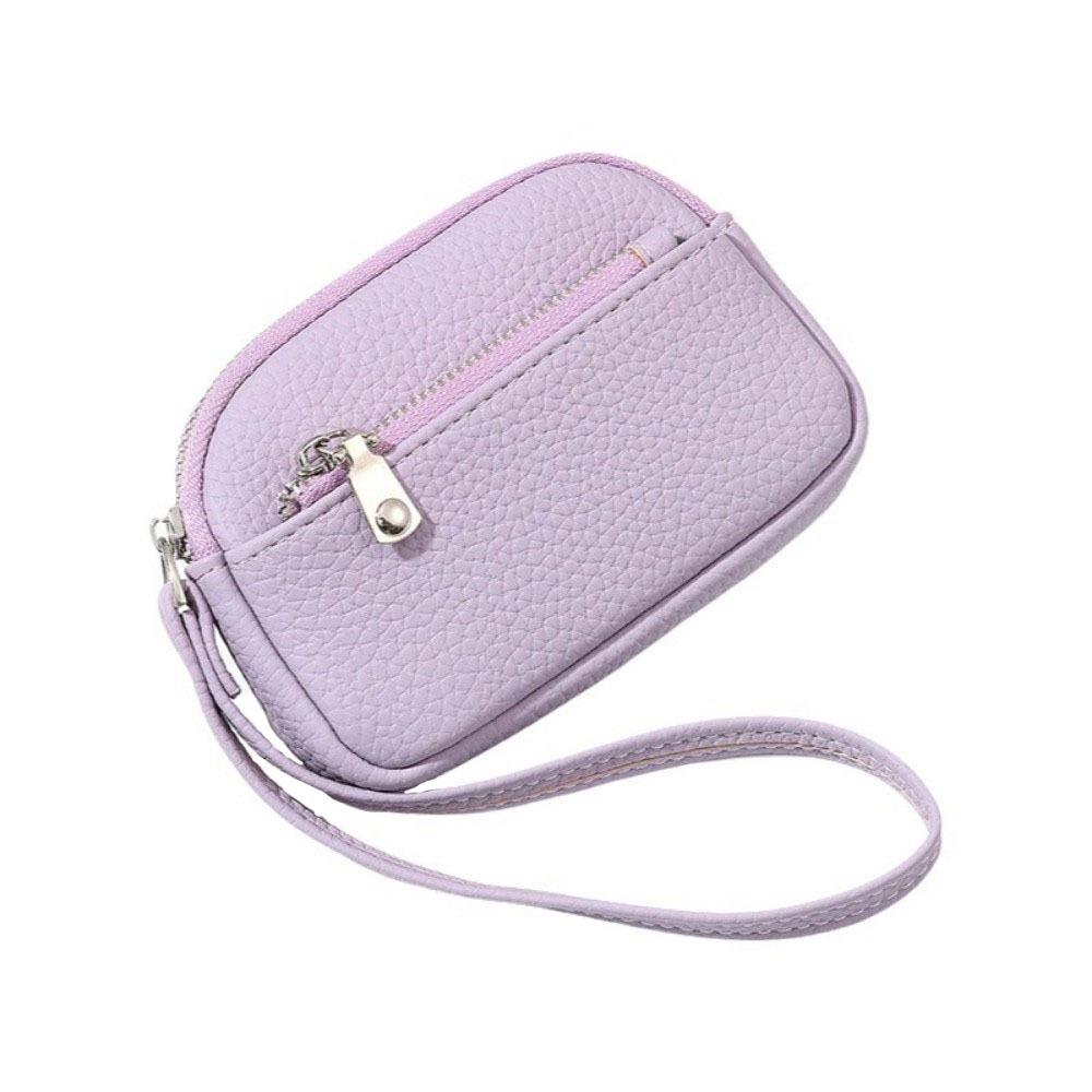 With Wrist Strap Women Wrist Wallet Zipper Hand-held Key Bag Fashion Coin Bag Urban Design
