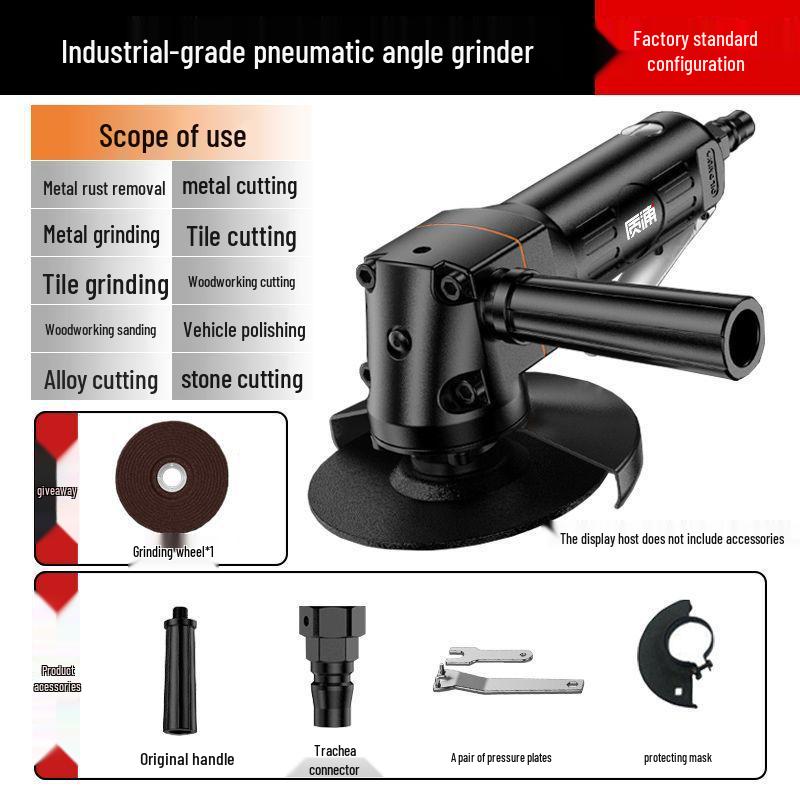 

Pneumatic Angle Grinder and Polisher: Industrial-Grade 4-7 Inch Multifunctional Cutting and Polishing Machine