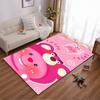 Pink Cartoon Bear and Cat Design Carpet with "Loopy Sweet" Text Suitable for Use As an Anti-slip for Living Room Bedroom Sofas
