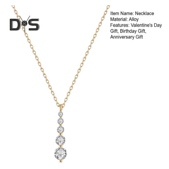 Strass-Halskette für Damen, zierliche Diamant-Halsketten, Schlüsselbeinkette, funkelnde Kristall-Halskette, minimalistische Wassertropfen-Halsketten, Schmuck, Geschenke für