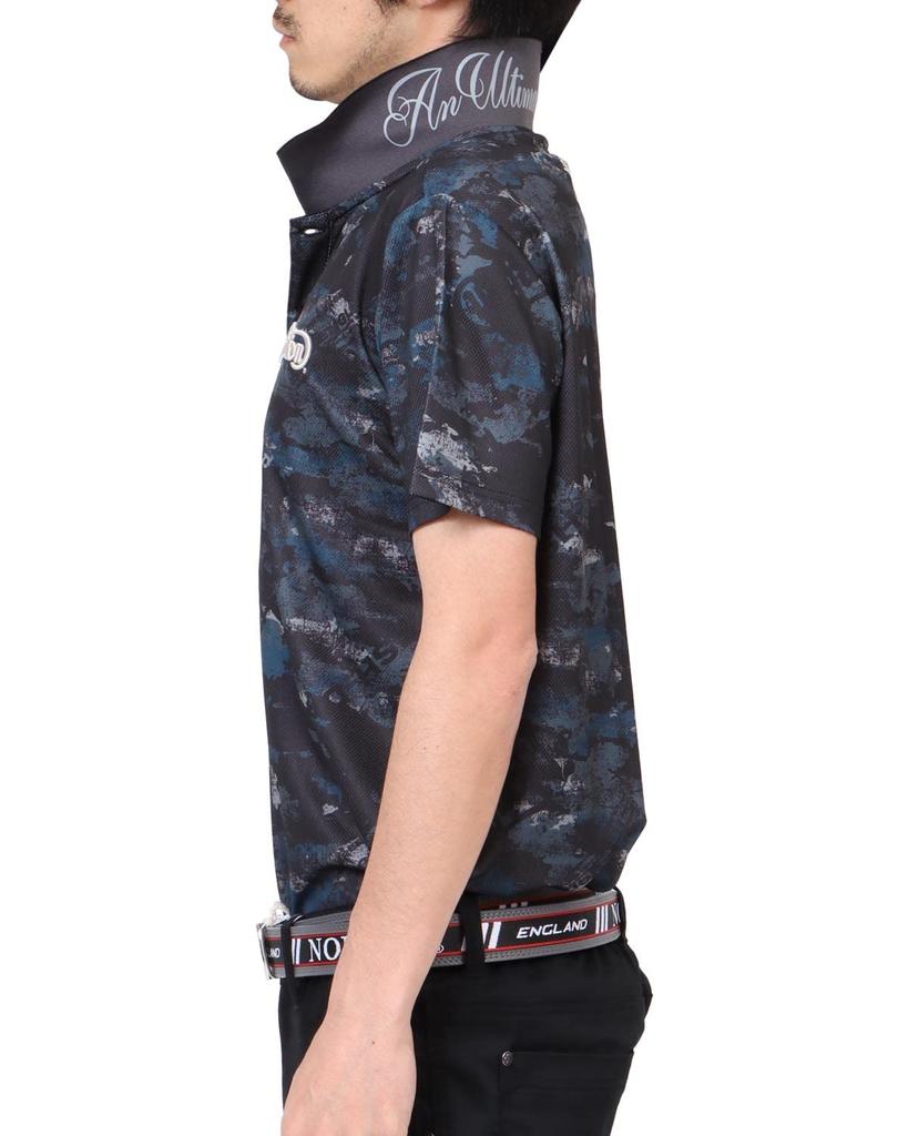 Norton Golf Polo UV Camo Mesh Size M Shirt, Dry, Protection, Print, Shirt, Charcoal, (222NN1200)