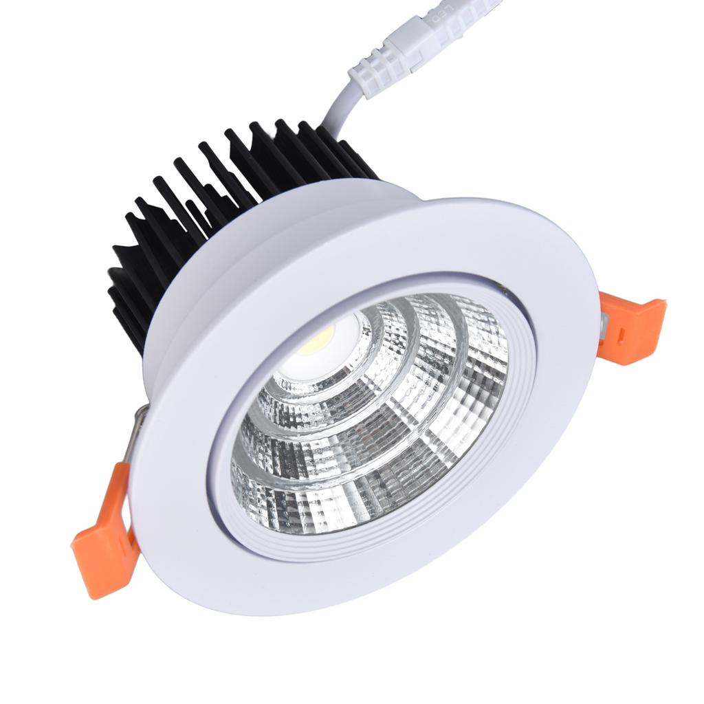LED Einbauspots Stabiles Licht Geräuscharm Staubdicht Leicht zu Reinigen COB LED Downlight für Zuhause