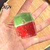 Irritability Relief Toy Watermelon Cube Stress Summer Squeeze Soft TPR Stretchy Transparent Sensory Relaxation Party Favors Reliever