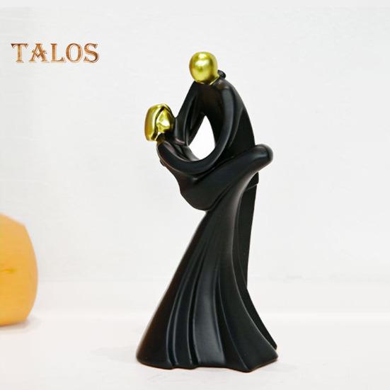Dancing Couple Statue Resin Abstract Couple Ornament Desktop Hugging Couple Sculpture for Bedroom Living Room Decor Wedding Gift
