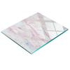 Tempered Glass Kitchen Board for Serving with Marble Graphic 60X52 Cm