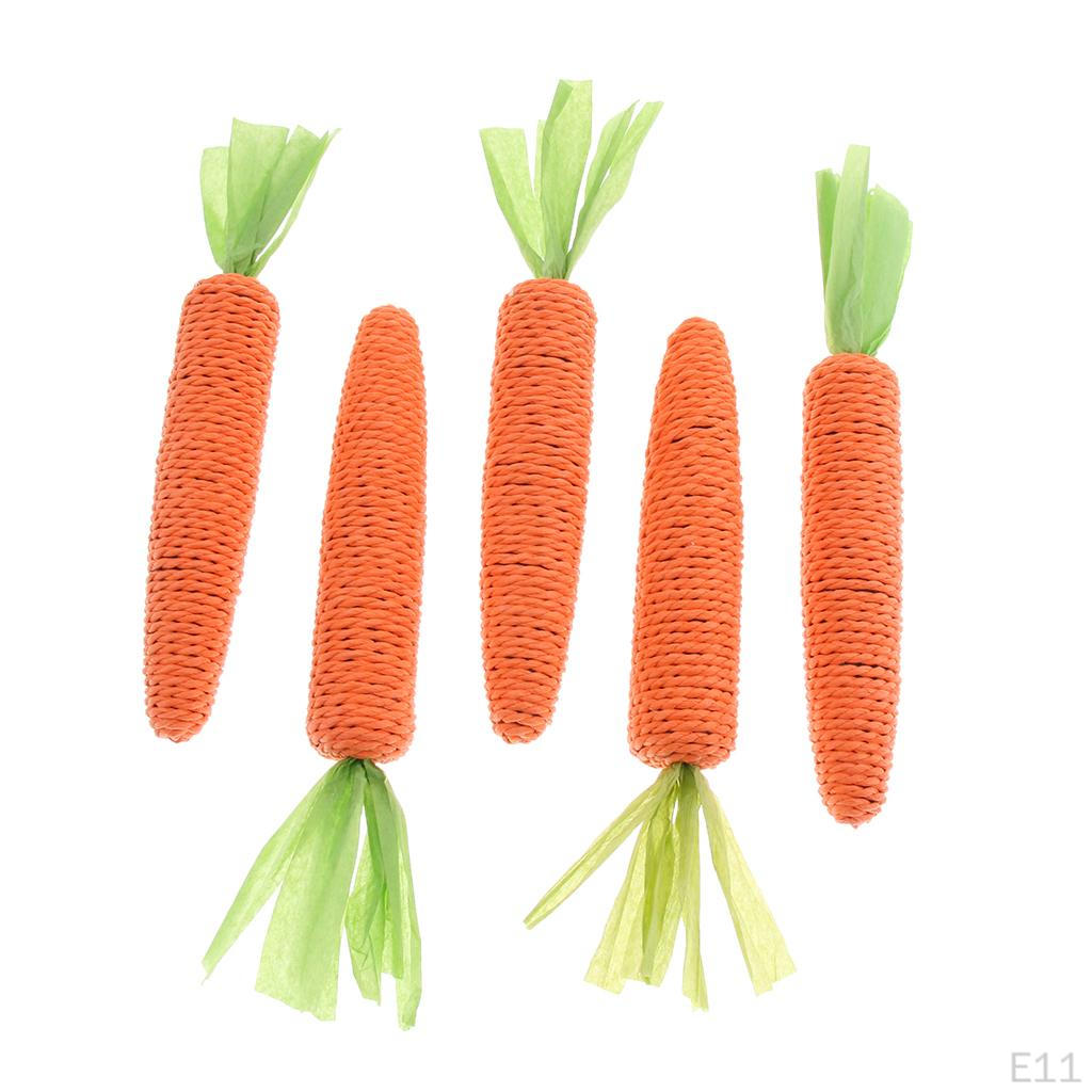 5 Count Chew Toy, Rope Carrot Bite - 3
