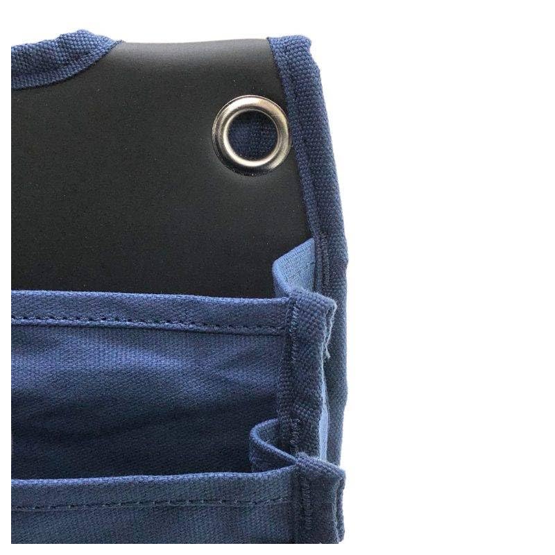 Best Tool Gokusho Small Canvas Waist Pouch, 2-Tier, CB-203NB, Navy