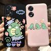 For Oppo A78 4G CPH2565 Cover Cute Astrinaut Black Cat Flower Liquid Silicone Phone Case For OPPO A78 5G Oppo A38 CPH2579 Bumper