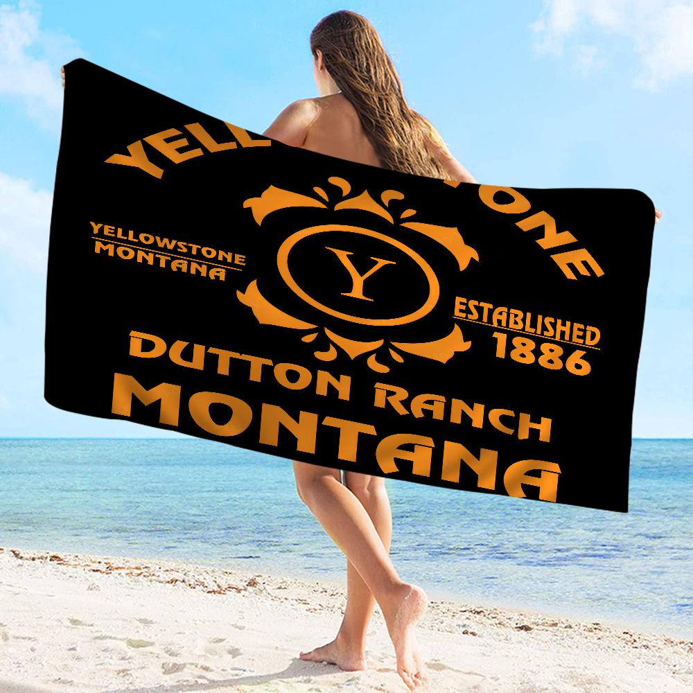 Yellowstone Dutton Towel Microfiber Beach Towel Absorbent Quick Dry Soft Yoga Swimming Resort Mountain Climbing Towel