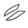 For Chevrolet Malibu 16-18 Black Steel Car Outer Rear Fog Light Frame Cover Trim