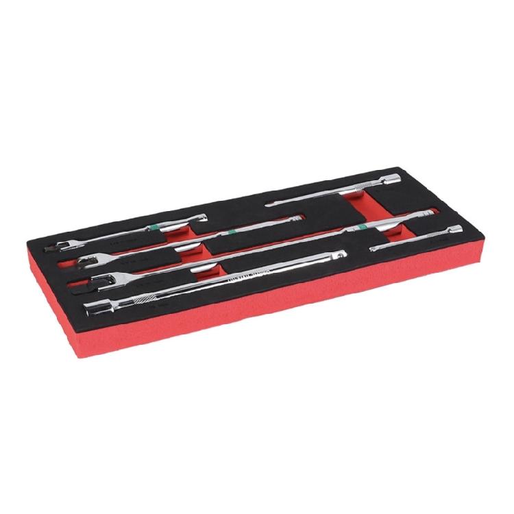 

6Pcs Breaker Bar Rotating Square Head Heavy Duty Multifunctional Extended Rod 1/4inch 3/8inch 1/2inch Rod Wrench Socket 1
