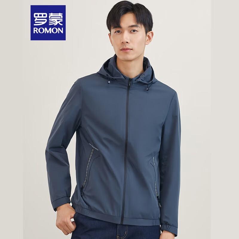 

ROMON Men s Business Casual Detachable Hood Jacket S1J010207 3XL