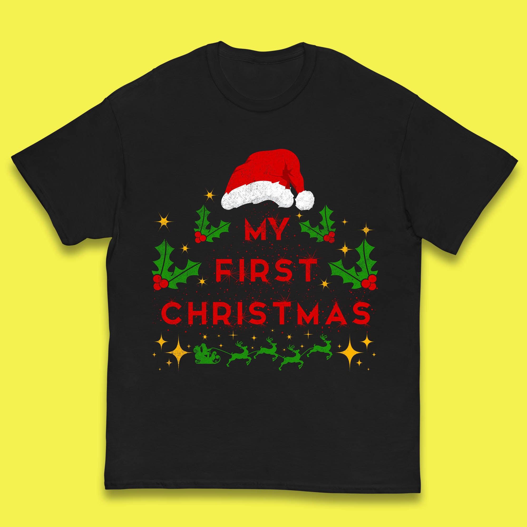 My First Christmas Winter Kids T Shirt Christmas Top 100