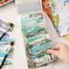 20sheets Four Seasons Scenery Series Ins PET+Washi Dual Material Stickers Book Creative Collage DIY Scrapbook Aesthetic Stickers