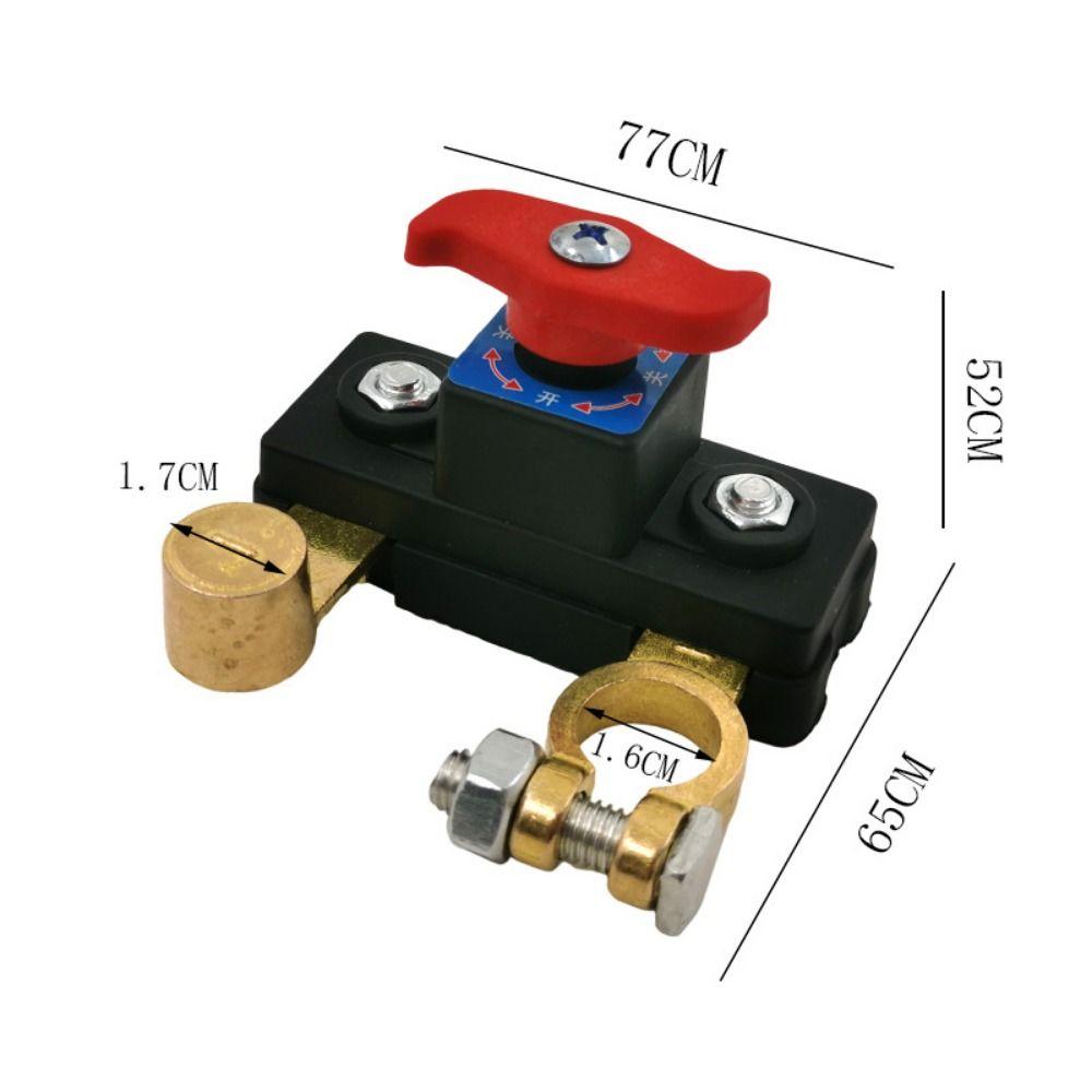 12V/24V Car Battery Disconnect Switch Quick Cut-off Battery Terminal Power Cut Off Switches Durable Switch Protector