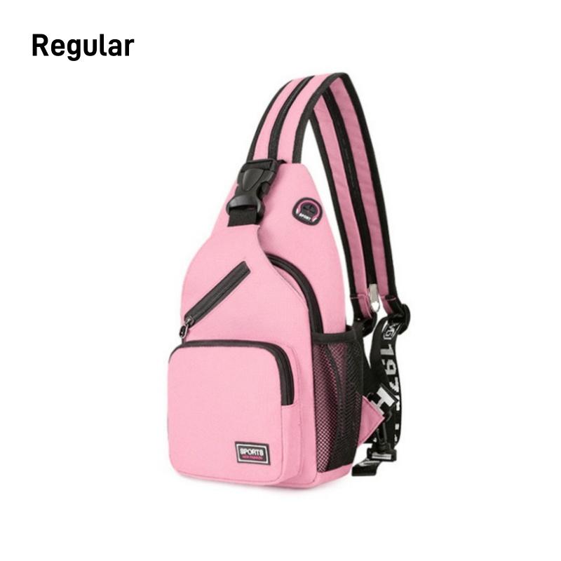 Women Chest Bags Adjustable Backpack and Single Shoulder Bag With Earphone Hole Girl Small Sports Travel Messenger Oxford Bag
