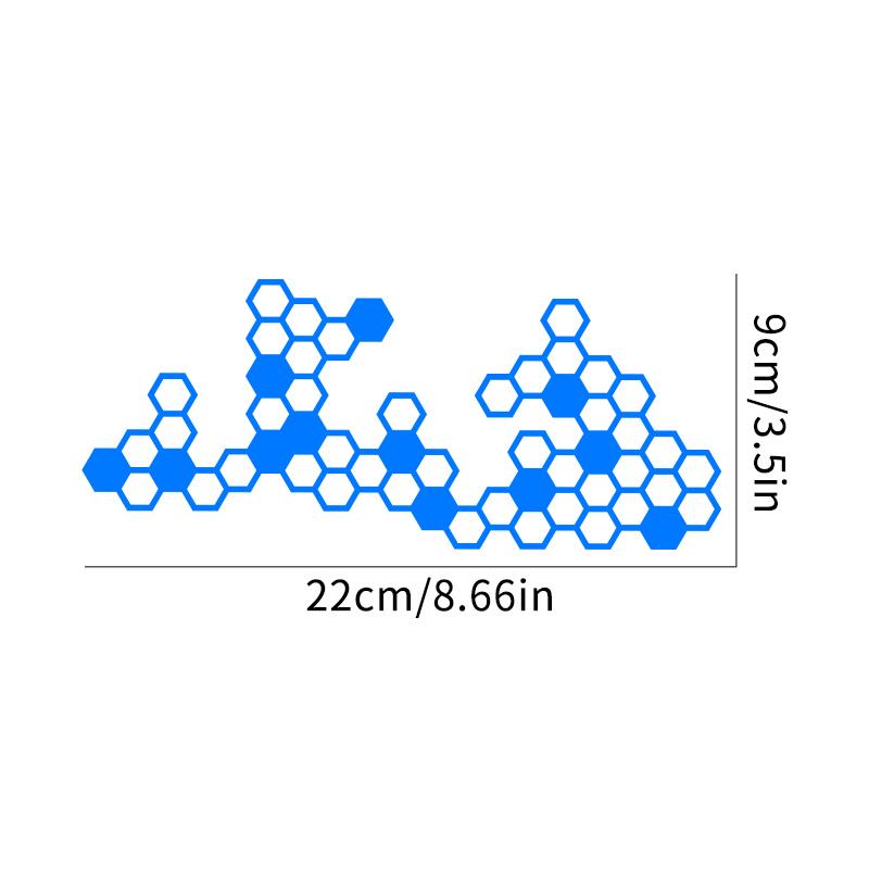 Honeycomb Gear Motorcycle Stickers for Moto Fairing Fuel Tank Waterproof Racing Helmet Vinyl Decals Motorcycle Accessories
