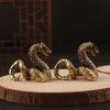 Retro Brass Europe Ancient Beast Flying Dragon Home Decor Ornaments Copper Animal Figurines Fengshui Statue