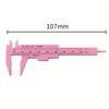 10pcs 0-80mm Rose Pink Double Scale Sliding Gauge Permanent Makeup Tool Tattoo Eyebrow Line Lip Ruler For Tattoo Measuring