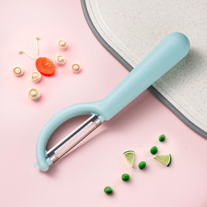 Sharp Stainless Steel Melon & Fruit Peeler Knife with Scraper - Sturdy, Easy to Use