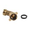 2 Pack Garden Hose Elbow Connector, 90 Degree And 45 Degree Brass Water Hose Adapter, 3/4" Brass Garden Hose Elbow Adapter For Water Hookups