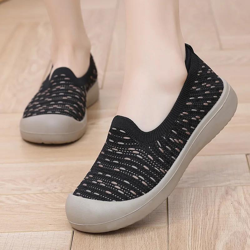 Fashion 2025 Spring Pastoral Fisherman Shoes, Soft-soled Non-slip Walking Comfortable One-pedal Mother Shoes