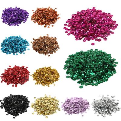1200pcs(20g) Paillettes con paillettes sciolte rotonde e piatte in PVC da 6 mm per cucire accessori per abiti da donna artigianali per matrimoni