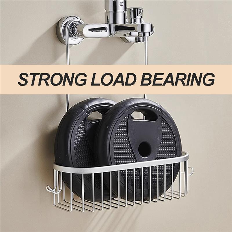 For Shower Hanging Organizer With Hooks Storage Shelf- No Drilling Design For Shower Basket For Shower Faucet Or Cross Bar Rack
