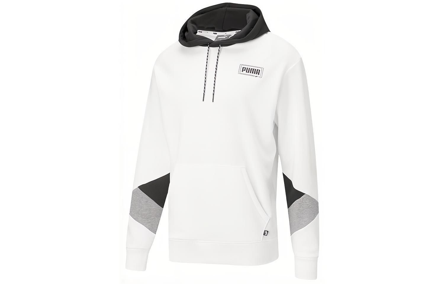 PUMA Свитшоты Rebel Мужские Белый С капюшоном Умеренный Обычный 588868-02 L