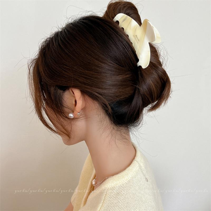 Women Exquisite Elegant hair Claws Shark hair Clips Large Acetate Trendy Girls Hair Accessories Temperament Hair Claw