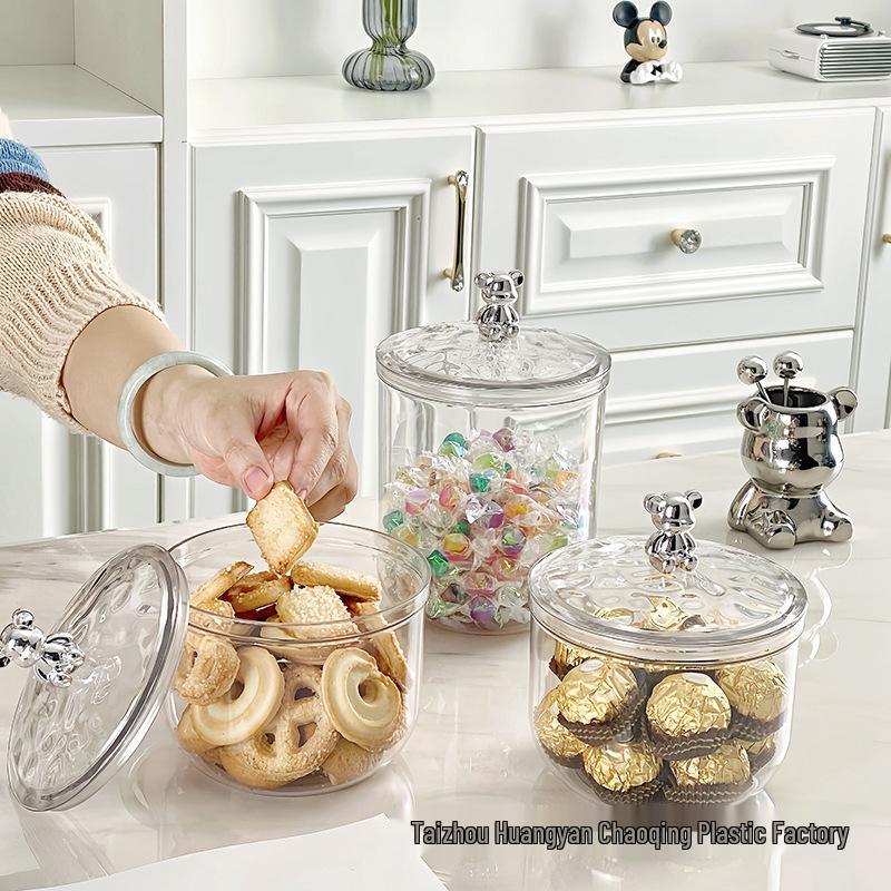 Silver Bear Airtight Food Storage Jars - Moisture-Proof for Kitchen Grains & Dried Goods