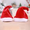 Soft Plush Santa Hats Classical Design Christmas Cap For Adult Kids Indoor Outdoor Holiday Party Gathering Headpiece