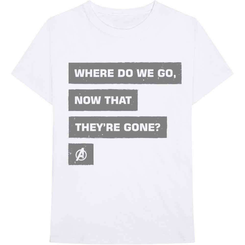 Tshirt Xxl Unisex White Avengers Now That Theyre Gone S