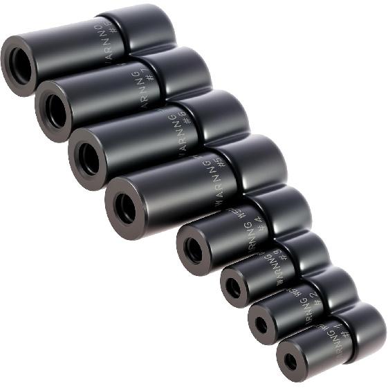 8Pcs Tap Socket Set 1/4 Inch and 3/8 Inch Drive Tap Holder Socket Kit with Socket Holder for Tight Space Fractional MCTI Standard (8pcs)