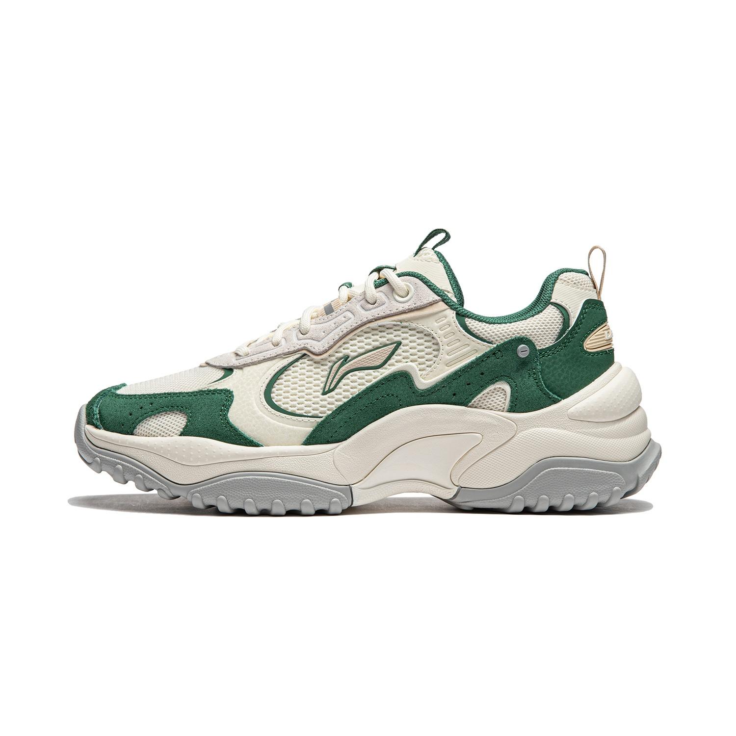 (WMNS) Li-Ning Churui Beige Green Women s AGCU190-1