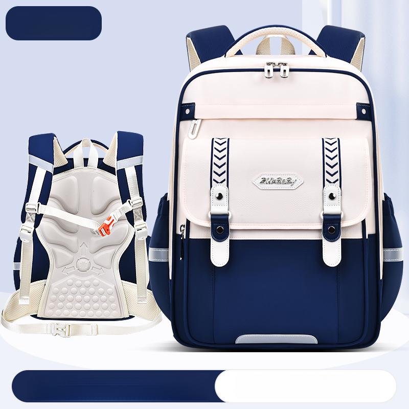 New Model Elementary School Backpack for Boys and Girls Capacity Children's Bag Lightweight Casual Double Shoulder