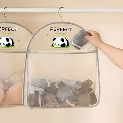 Yousheng Hanging Bag Large Capacity Dustproof Breathable Mesh Storage Bag Multipurpose Underwear Socks Organizer